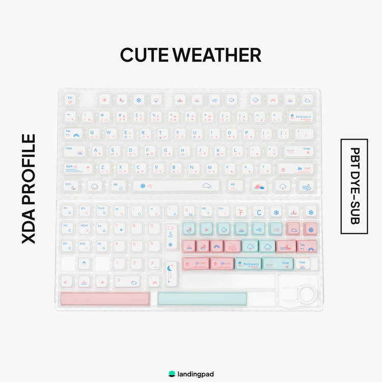 Cute Weather XDA PBT Keycap Set