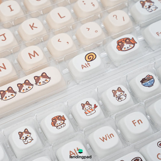 Sushi Cat MOA PBT Keycap Set