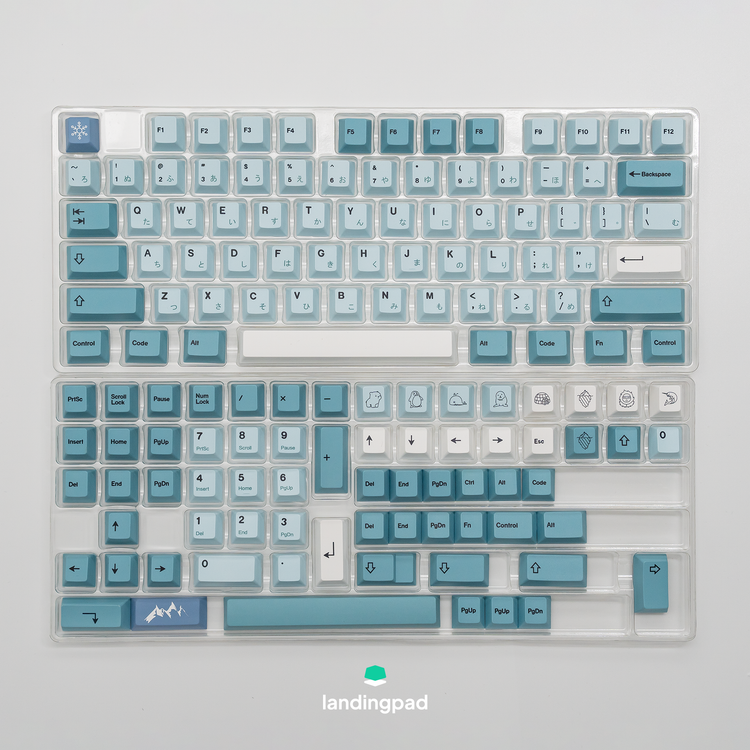 Iceberg PBT Keycap Set (English/Japanese Legends)