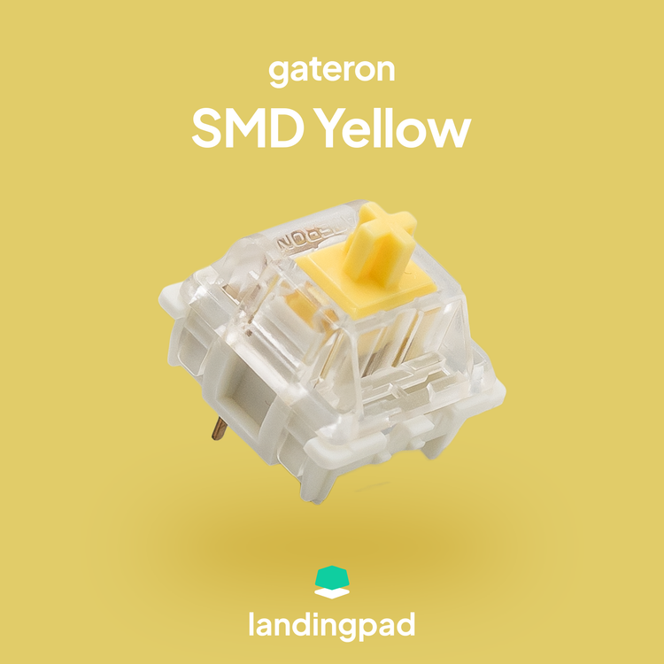 Gateron Milky Top / SMD / Milky Yellow / Full Black Yellow Switch