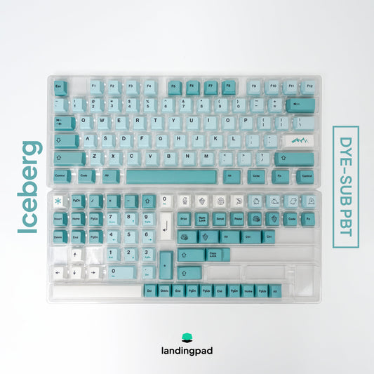 Iceberg PBT Keycap Set (English/Japanese Legends)