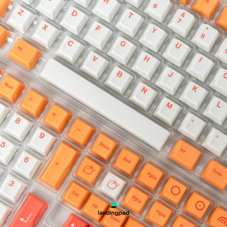 Peaches and Cream PBT Keycap Set