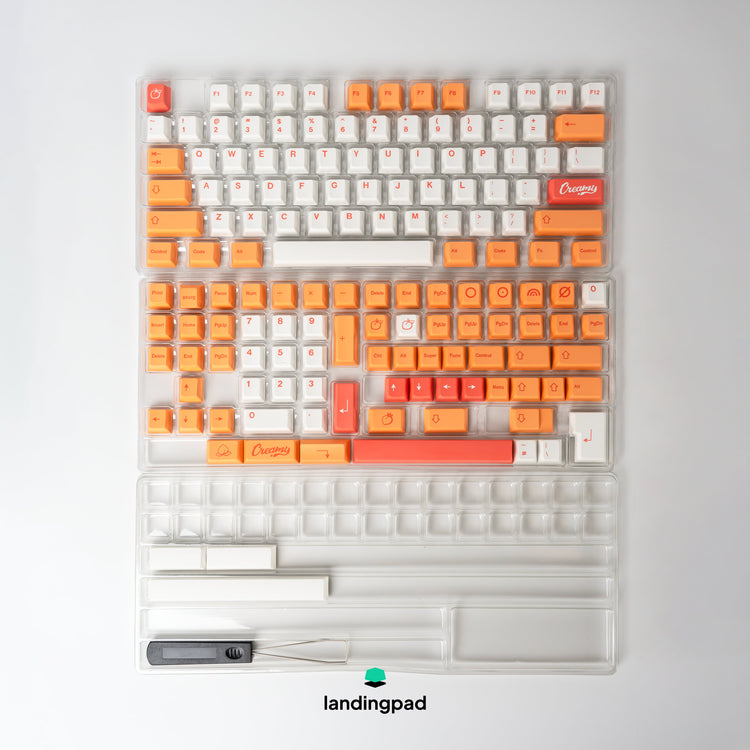 Peaches and Cream PBT Keycap Set