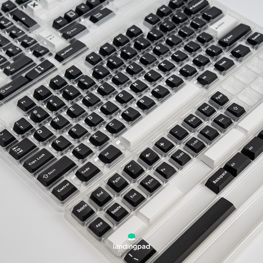 WOB White on Black ABS Keycap Set